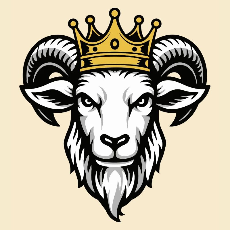 Graphique de couronne royale de chèvre
