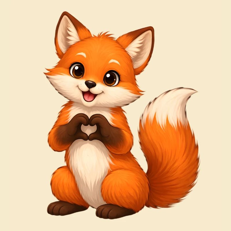 Liebesfuchs Herzform