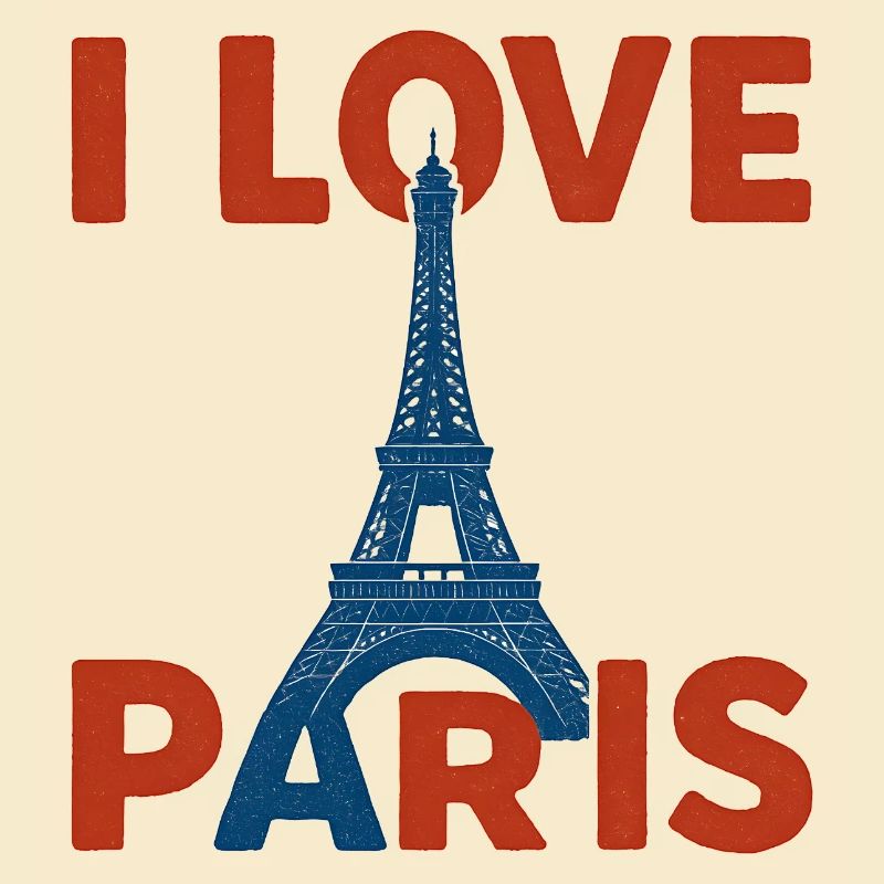 Amour Paris Tour Eiffel Graphique