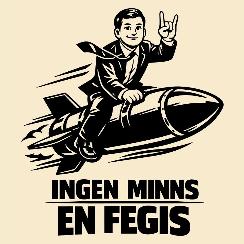 Feige Reiter auf der Rakete