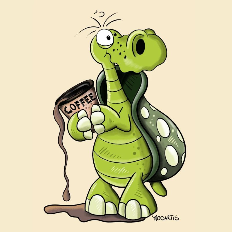 Turtle needs coffee