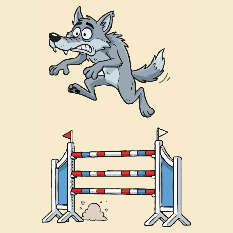 Wolf jumping champion