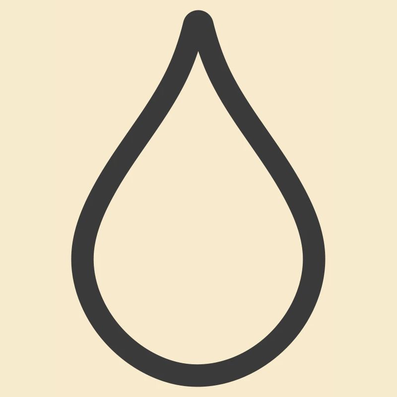 Simple Water Drop Icon Logo