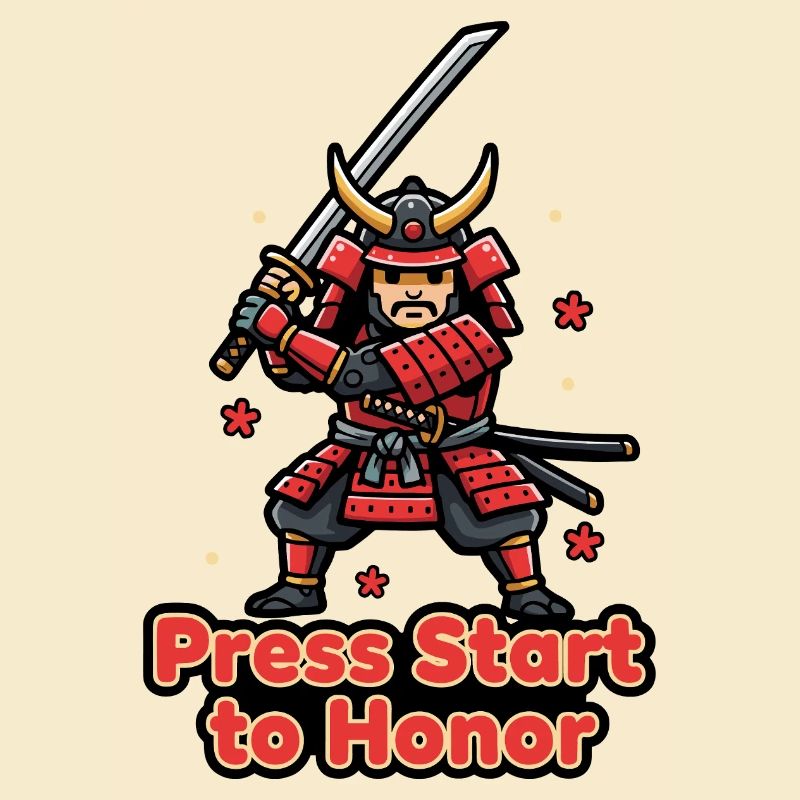 Retro Samurai Drück Start