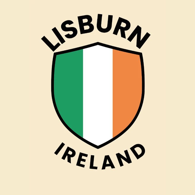 Lisburn-Flagge Irlands Schild
