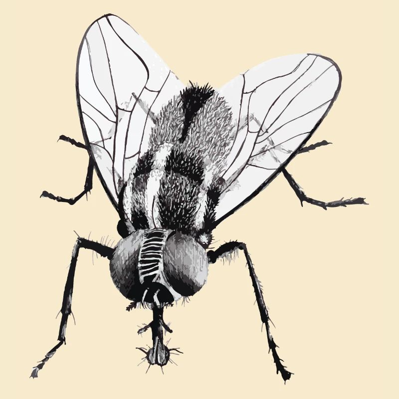 Schwarze Fliege