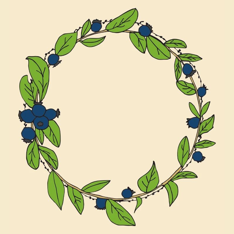 couronne de bleuets