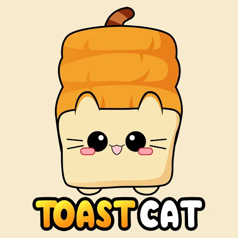 Toast Cat Kitty Bread Cat Bread moodrush