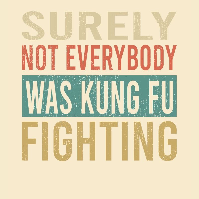 Citation de combat de kung-fu Typographie