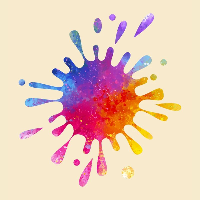 Bunter Farbklecks - Farbverlauf Aquarell 
