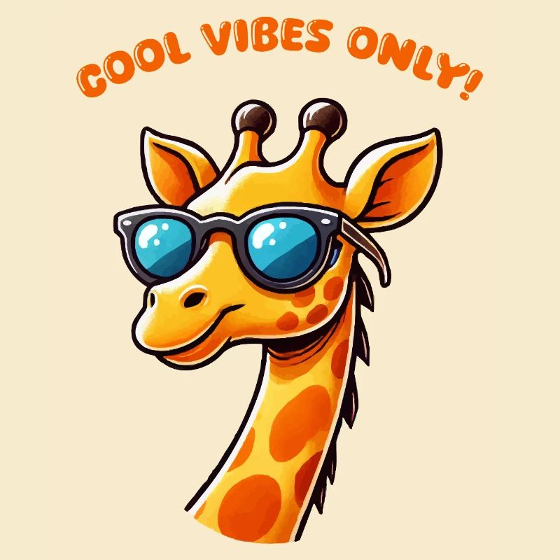 Girafe Bande Dessinée Cool