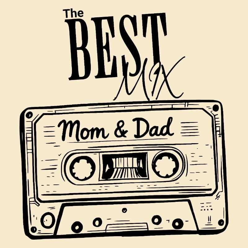 Vatertag Muttertag 80er Geschenk Best Mix