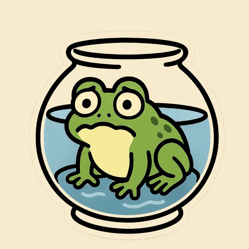 Grenouille dans un bol