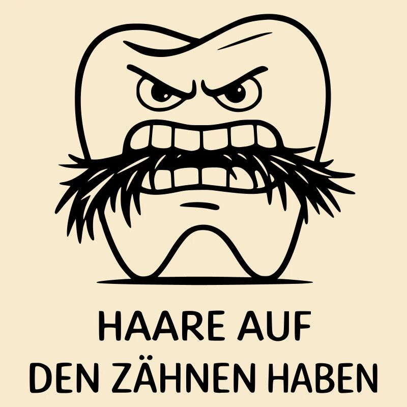Les poils sur les dents ont une expression