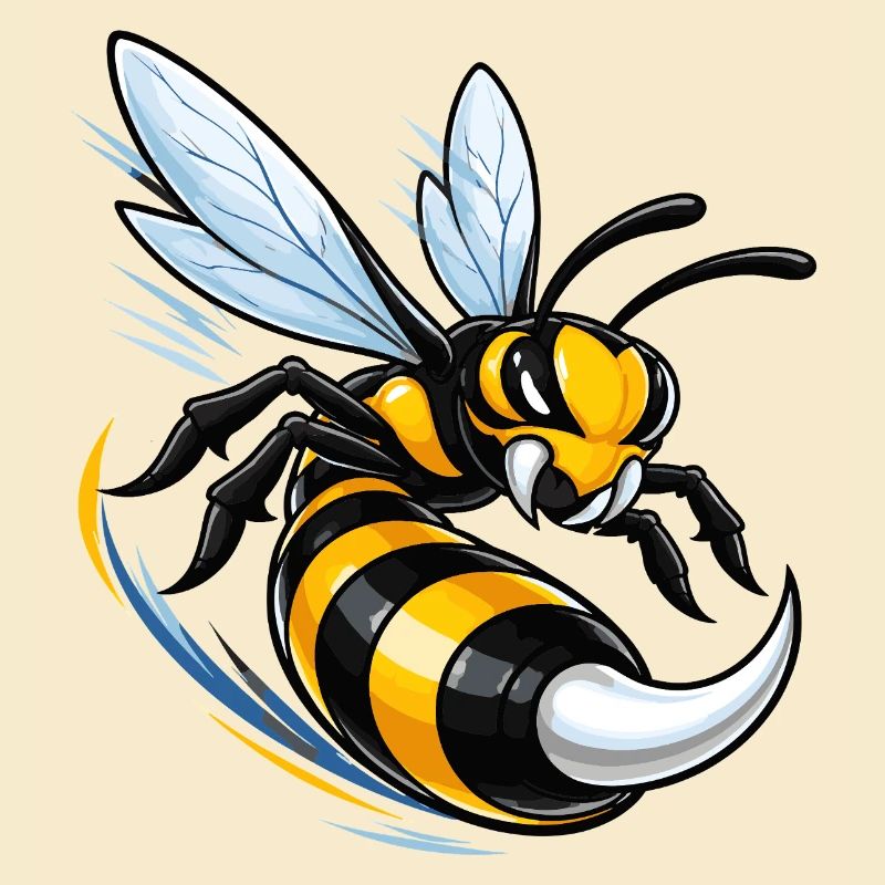 Dynamic wasp in flight