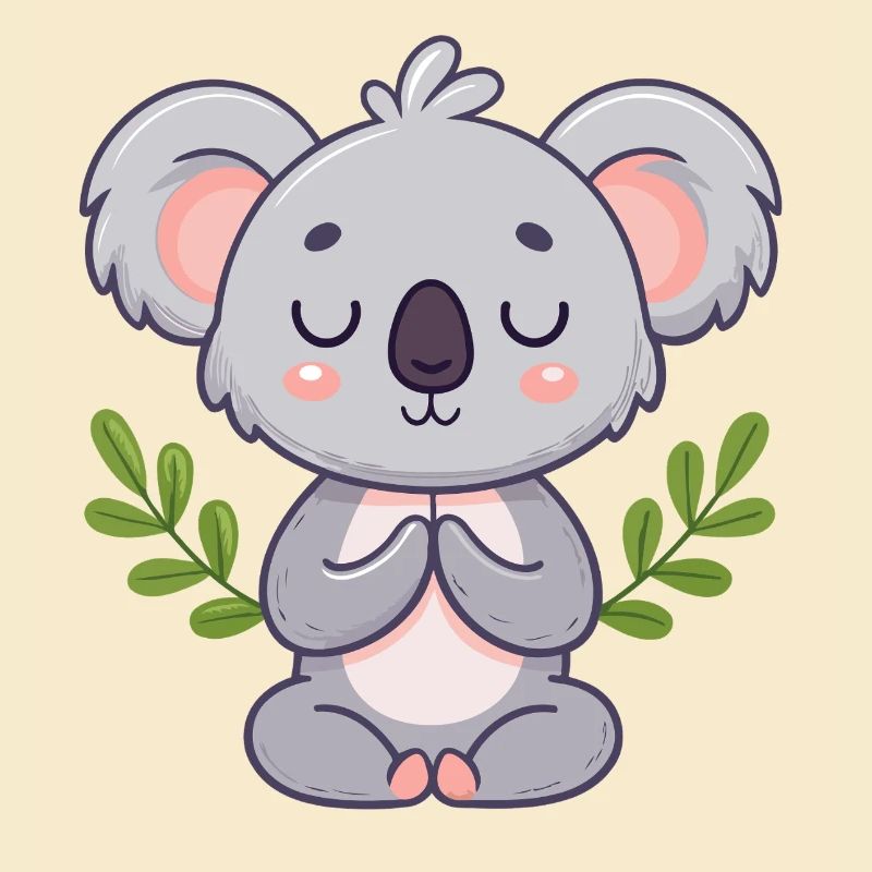 Zen Koala in meditation