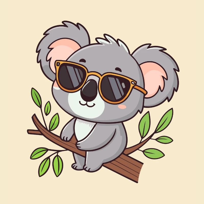 Koala chic glasses on temple