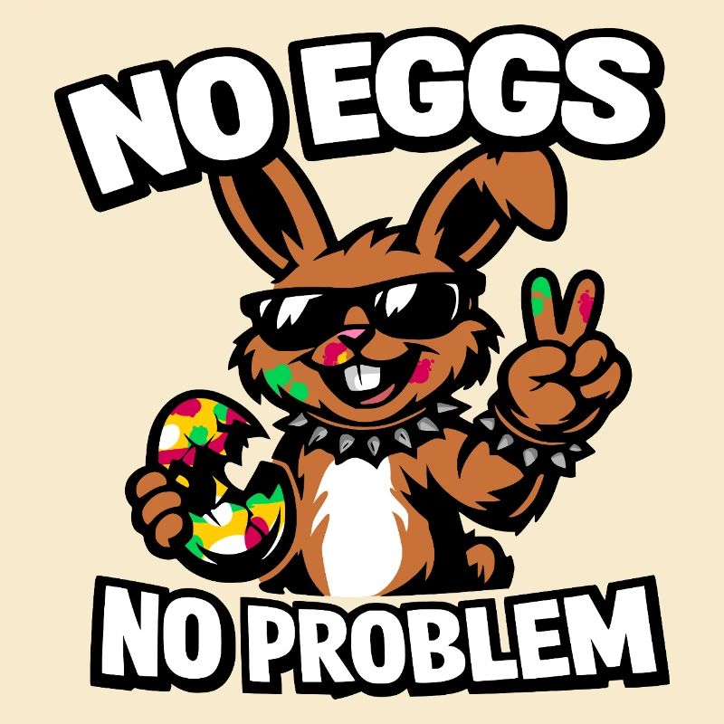 Drôle de lapin de Pâques – Pas d’œufs, pas de problème