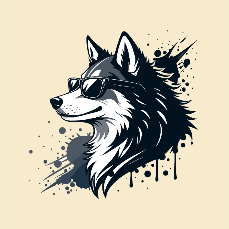 Husky-Chic-Gläser und Spritzer