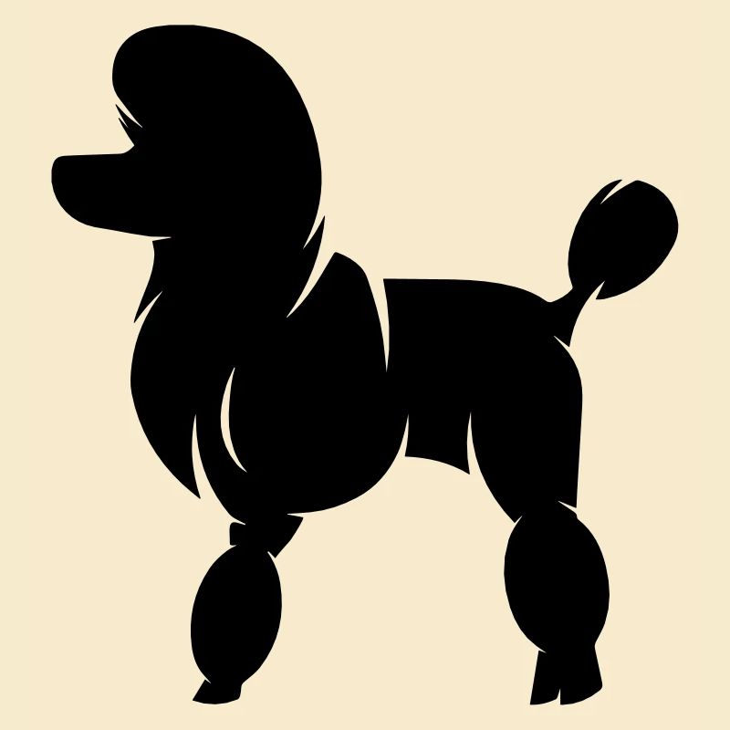 King Poodle Silhouette