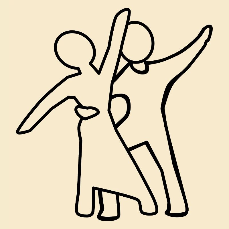 Dance couple Silhouette
