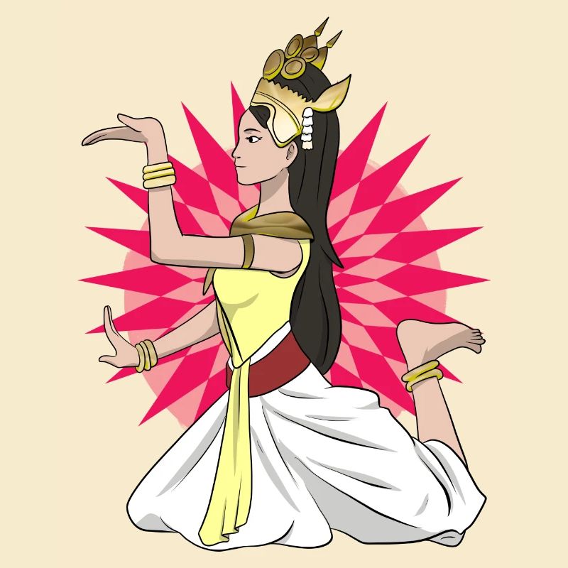 Cambodia Tradition Dance Khmer Apsara I Gift