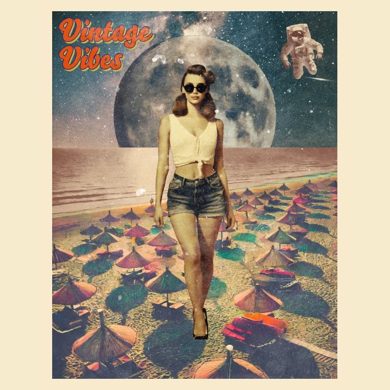 Affiche Plage Retro Vibes