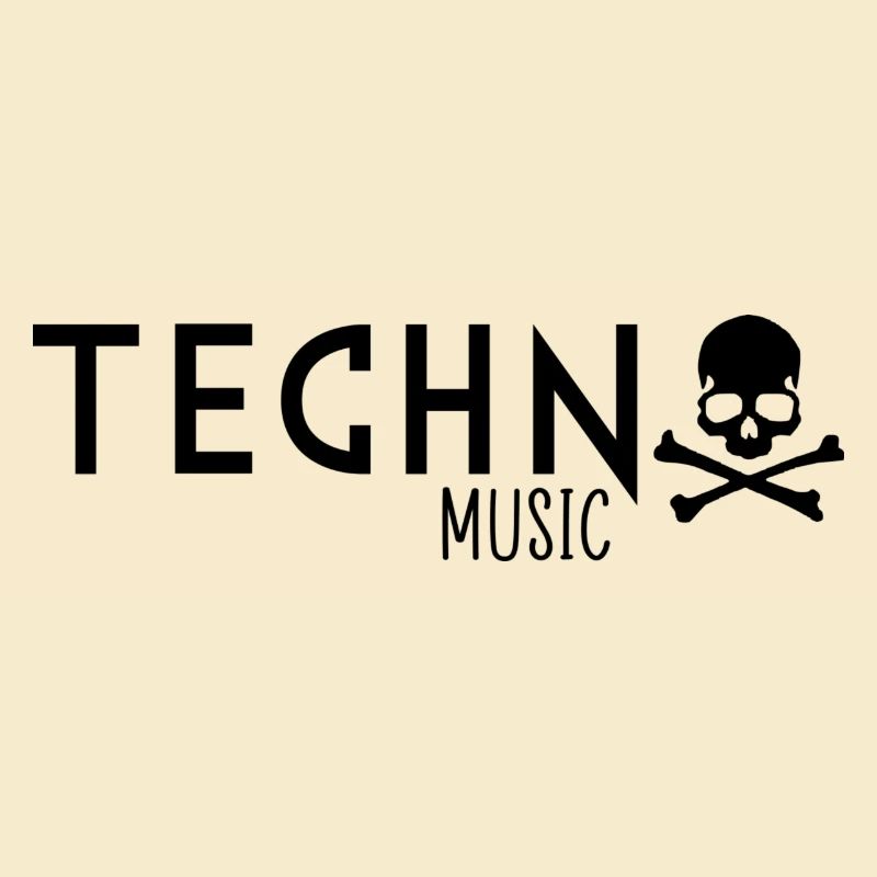 Techno music skull