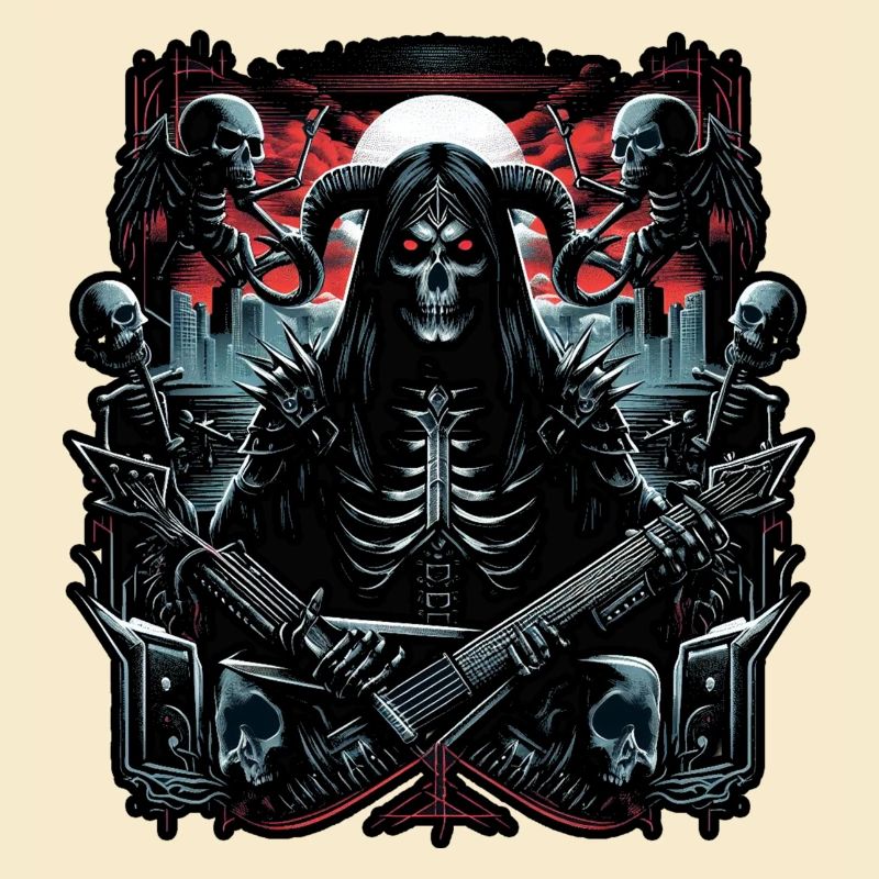 Death with Grim Reaper Guitar