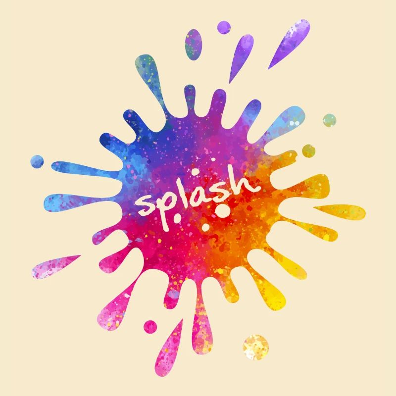 Splash - éclaboussure de couleur colorée