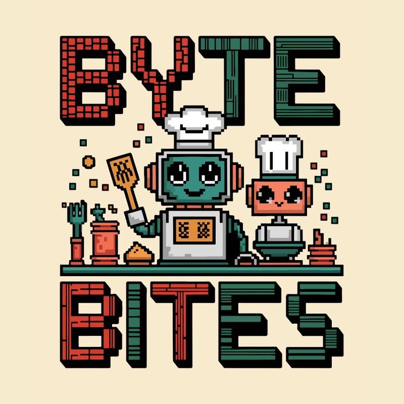 Byte Bites – Cute Pixel Robot Chefs Cooking Up Fun