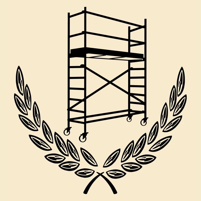 Gerüst im Lorbeerkranz – schlankes Design