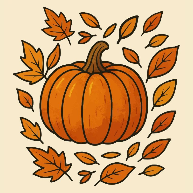 Couronne de citrouille d’automne