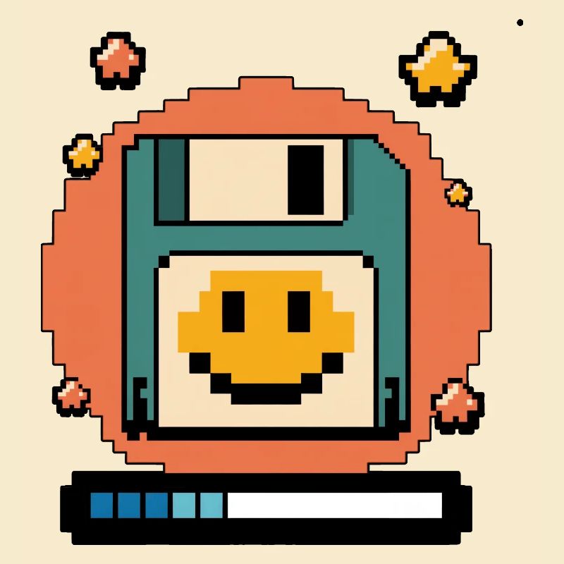 Floppy Disk Retro Internet