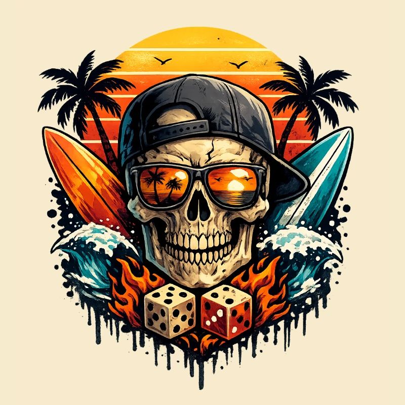 Sunset Skull Vibes