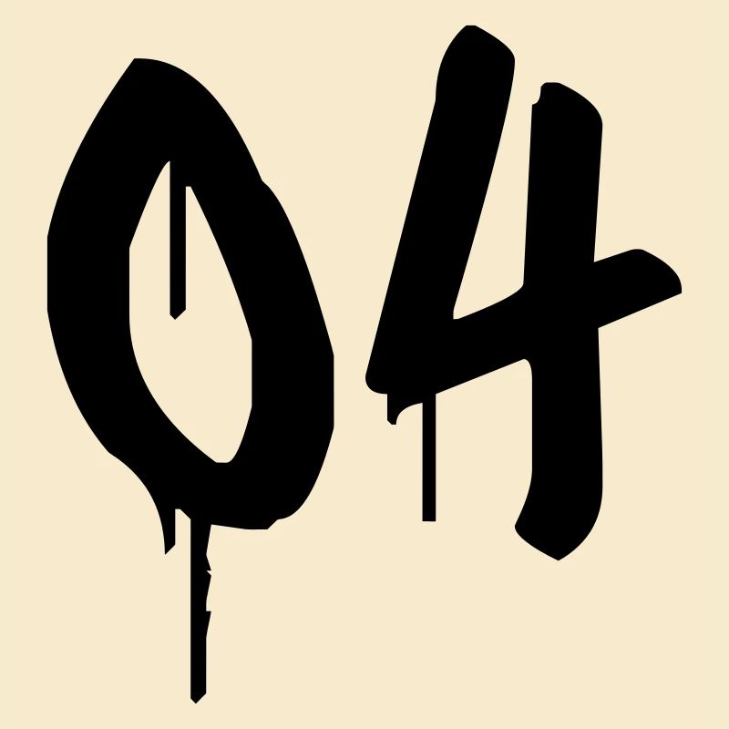 Number 04 Urban Graffiti Style