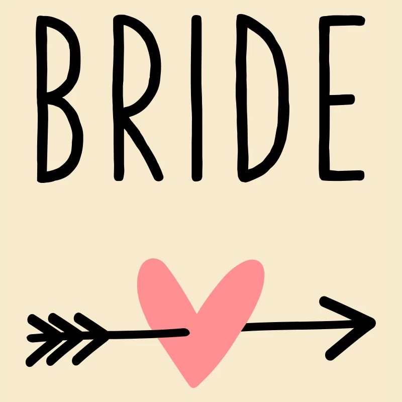Bride Herz Amor Pfeil Junggesellenabschied