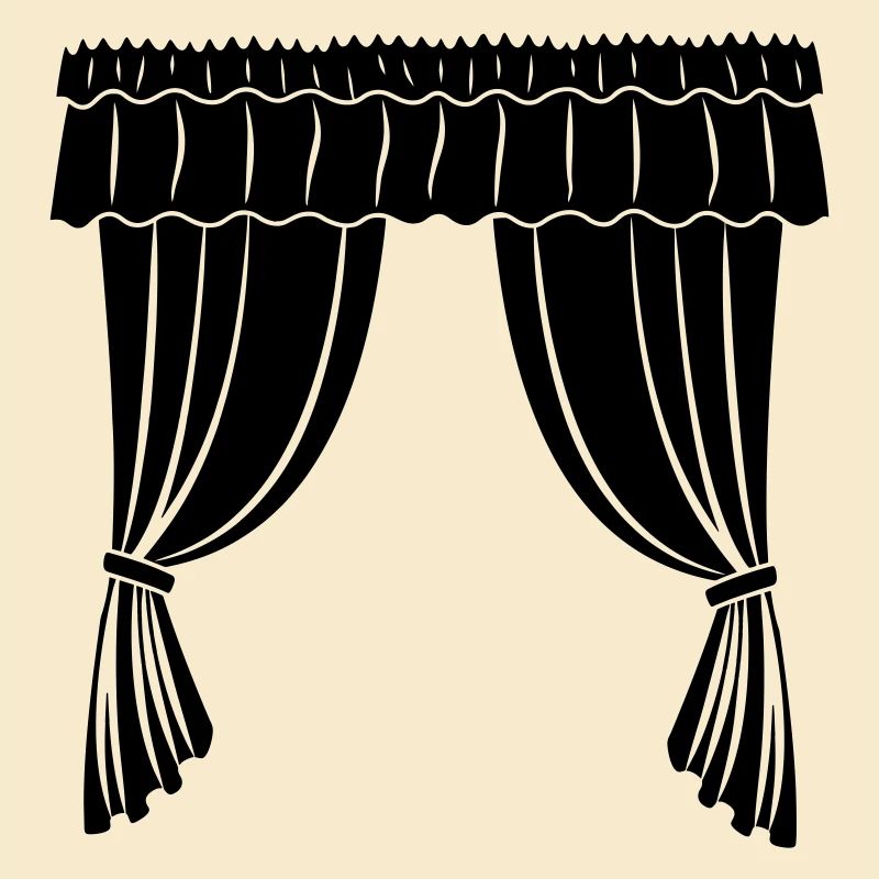 Vorhänge Theater oder Geschäft