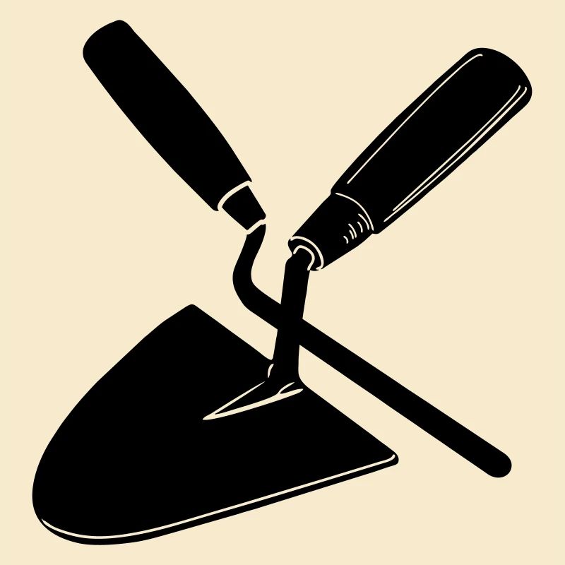 Joint nail and trowel, mason's tools