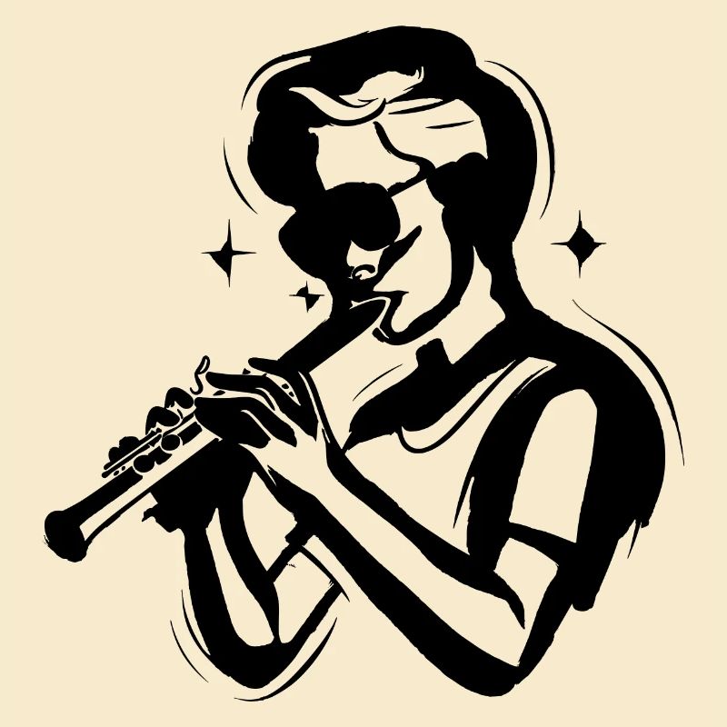 Flute Boy Sketch