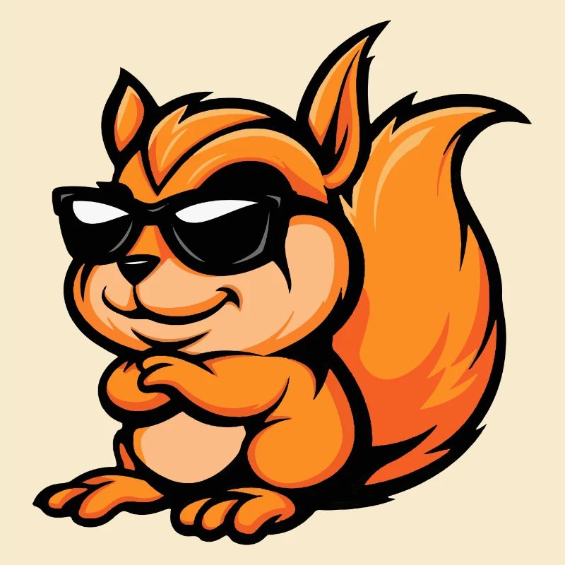 Eichhörnchen Comic Cool