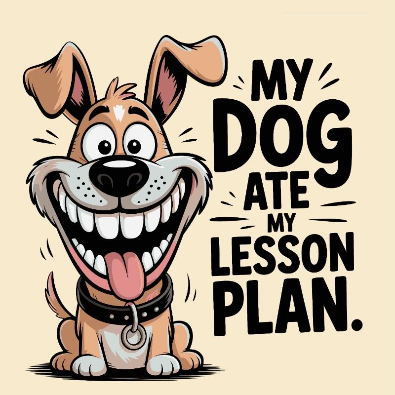Mon chien a mangé mon professeur de plan de cours