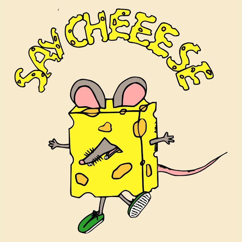 Héros fromage dans le style comic