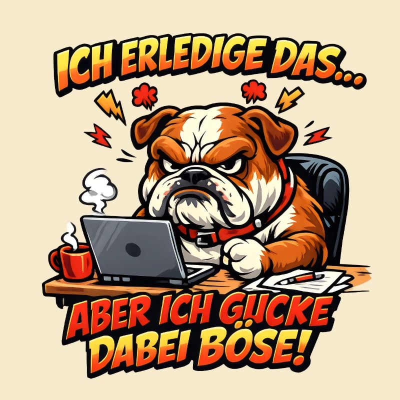 Ich mach das aber ich gucke dabei böse