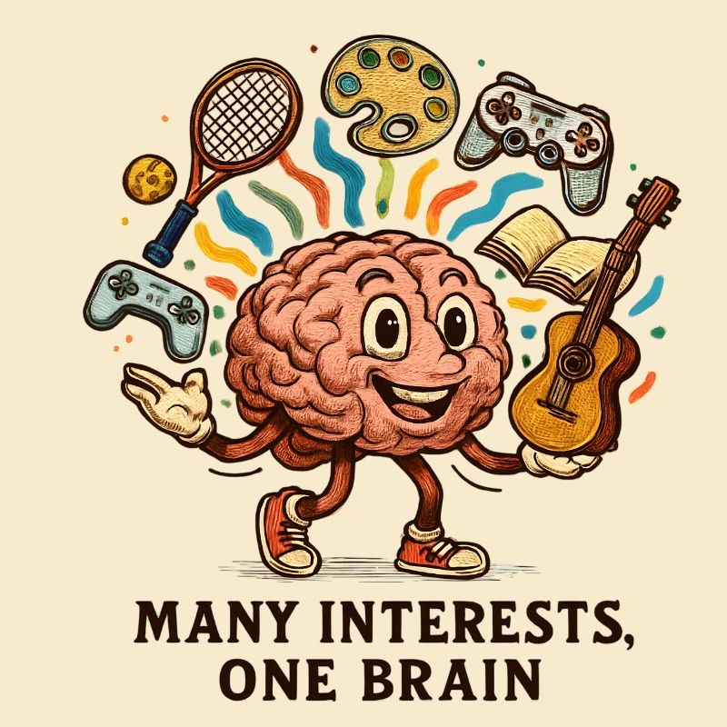 Many interests, one brain