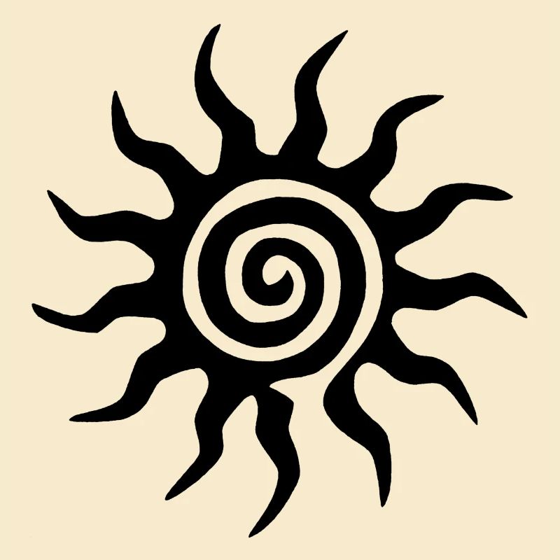 Spiral Black Sun