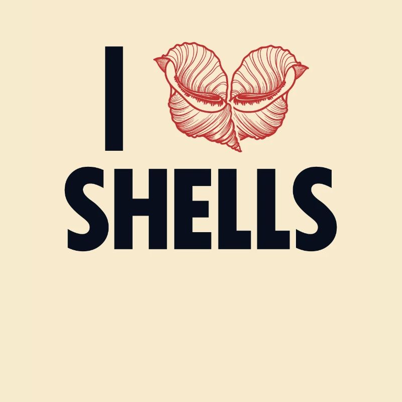 Ich liebe Shells Shell Bag Hunter Seashell