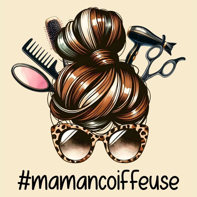 Chignon Mère Coiffeuse Super Maman Coiffeuse
