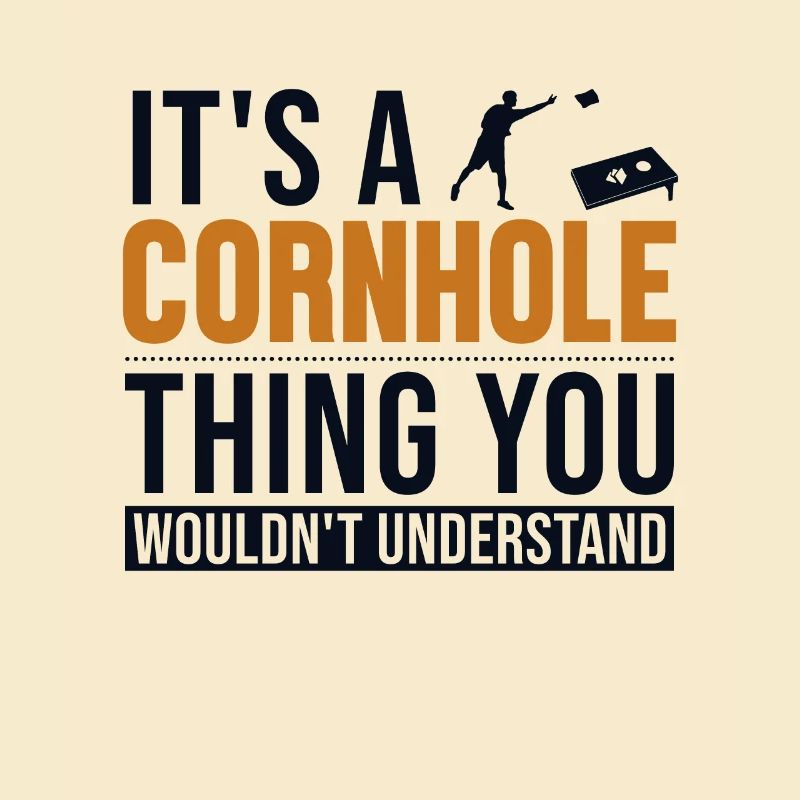 Es ist ein Cornhole-Ding Spielbretter Sitzsack