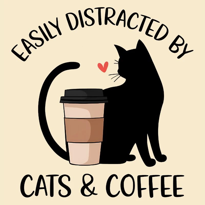 Leicht durch Katzen und Kaffee ablenkbar